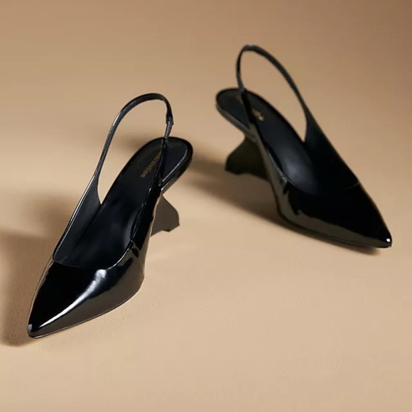 Reformation Black Slingback Heels - Picture 2 of 10